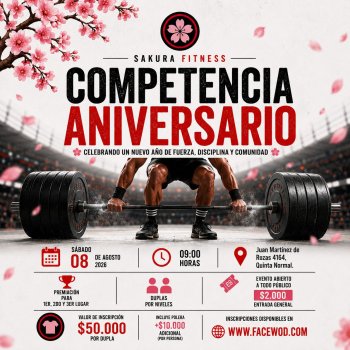 Sakura Fitness Competencia Aniversario